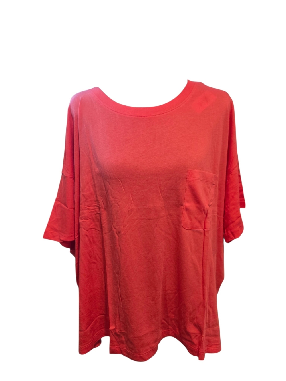 Old Navy Red Relaxed Short Sleeve Pocket Tee